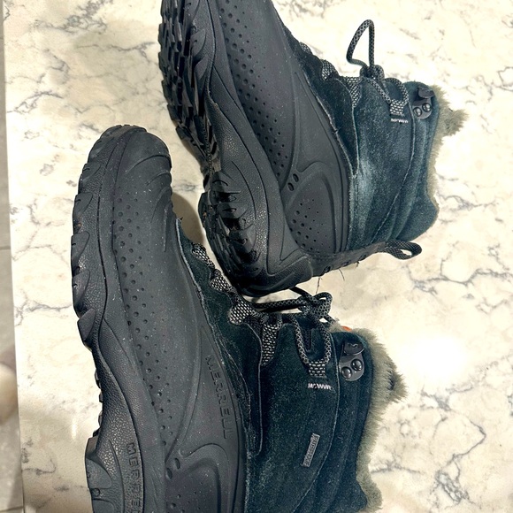 Merrell black/smoke performance waterproof ankle boots - Picture 4 of 13